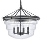 ELK SHOWROOM 82169/4 Boyer 18'' Wide 4-Light Pendant - Matte Black