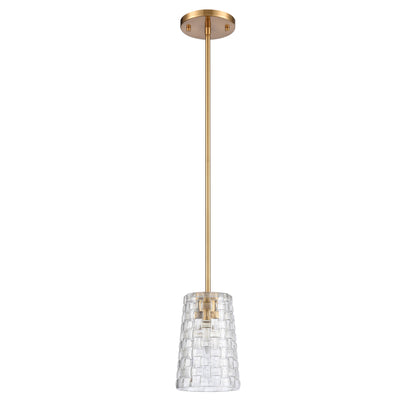 ELK SHOWROOM 82175/1 Lightweave 5.5'' Wide 1-Light Mini Pendant - Satin Brass