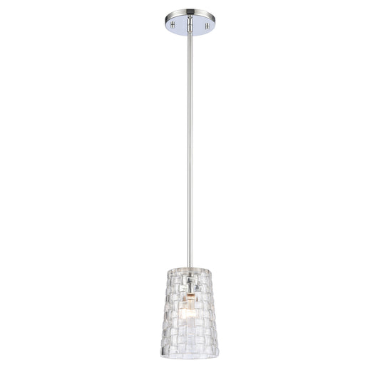 ELK SHOWROOM 82185/1 Lightweave 5.5'' Wide 1-Light Mini Pendant - Polished Nickel