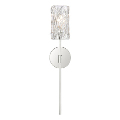 ELK SHOWROOM 82194/1 Forma de Crystal 24'' High 1-Light Sconce - Polished Chrome