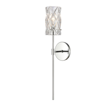 ELK SHOWROOM 82194/1 Forma de Crystal 24'' High 1-Light Sconce - Polished Chrome