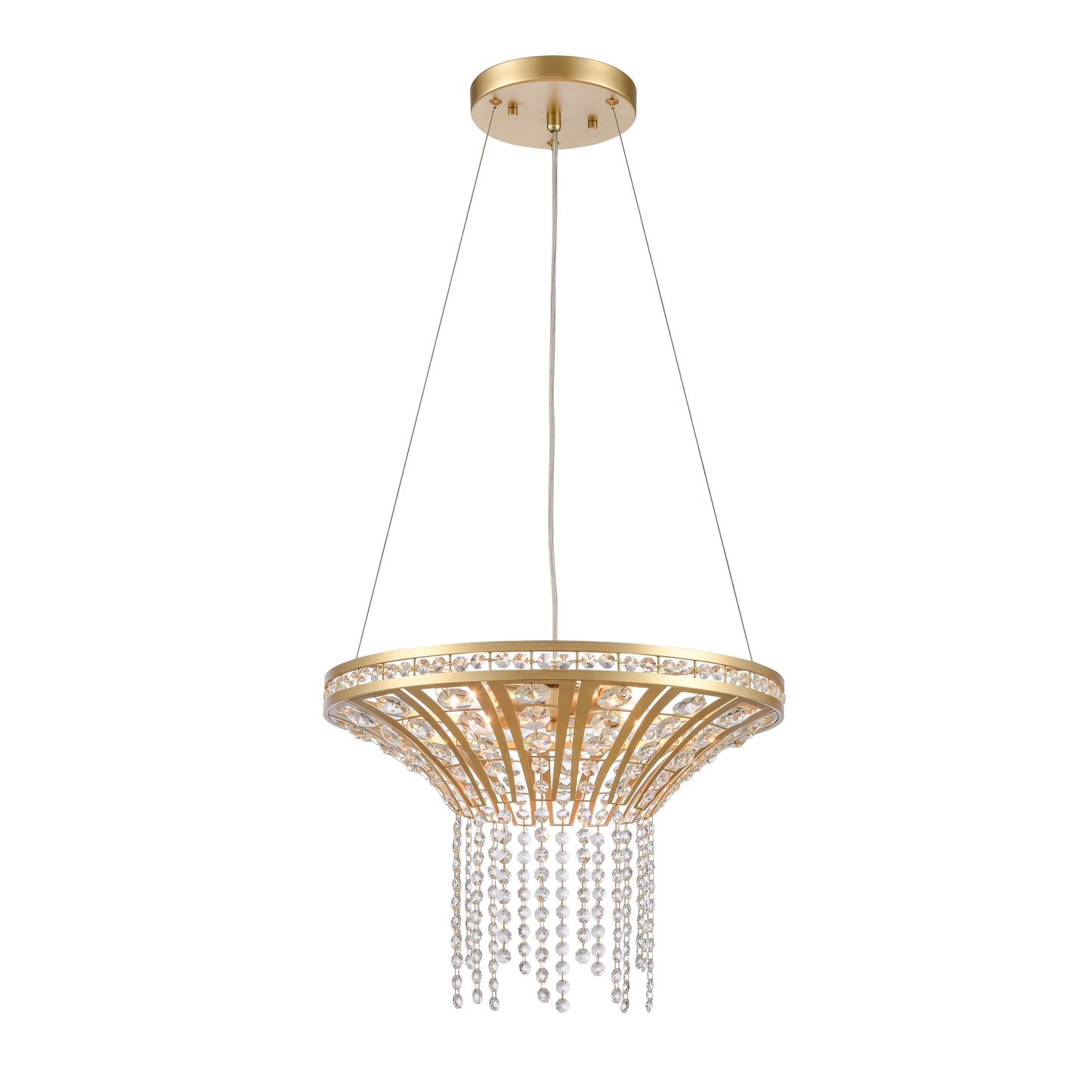 ELK SHOWROOM 82227/4 Fantania 18'' Wide 4-Light Chandelier - Champagne Gold