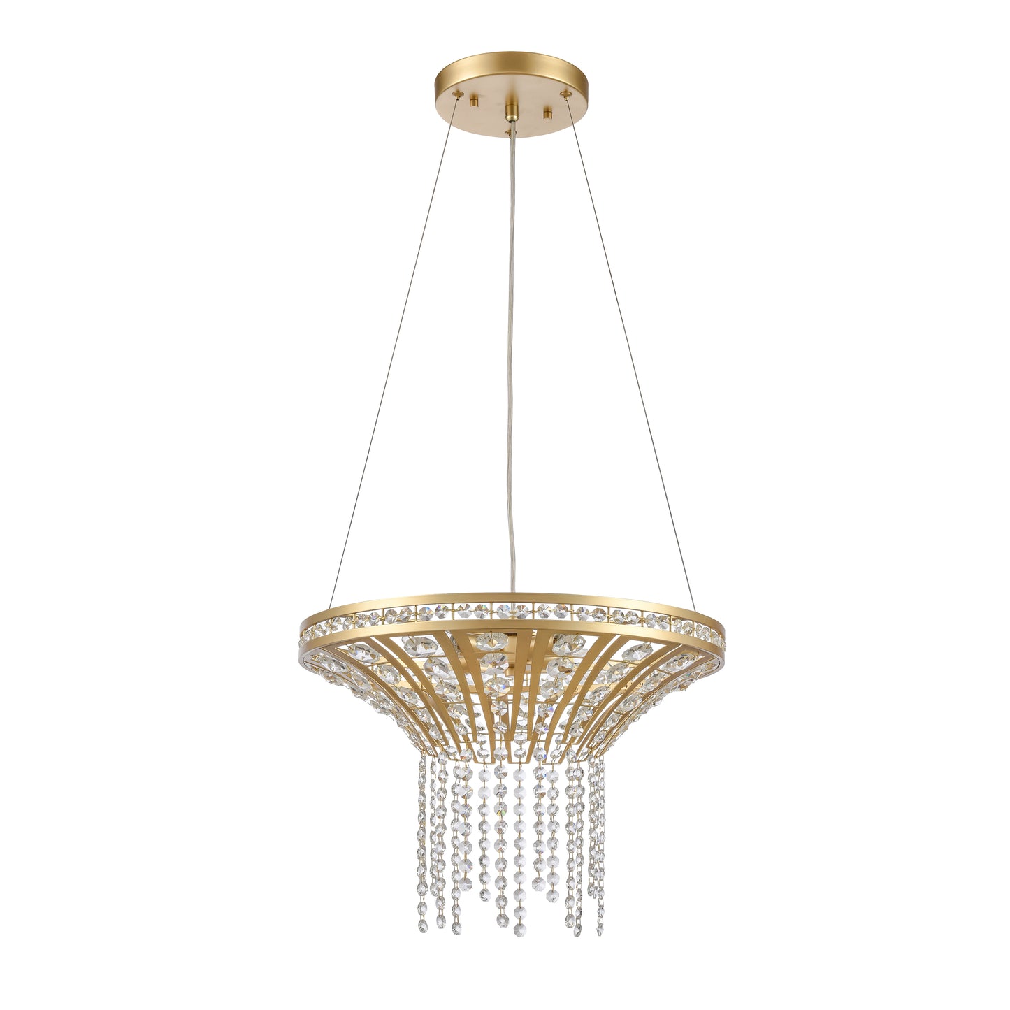 ELK SHOWROOM 82227/4 Fantania 18'' Wide 4-Light Chandelier - Champagne Gold