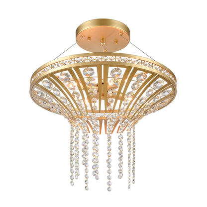 ELK SHOWROOM 82227/4 Fantania 18'' Wide 4-Light Chandelier - Champagne Gold