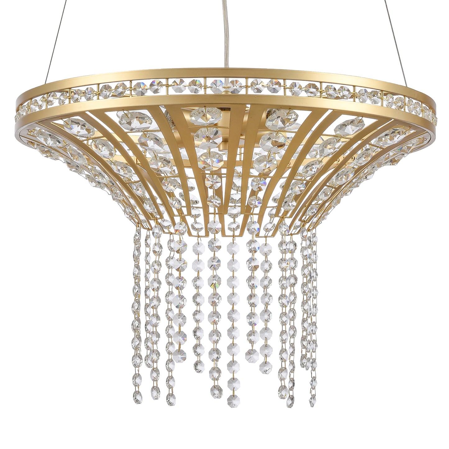 ELK SHOWROOM 82227/4 Fantania 18'' Wide 4-Light Chandelier - Champagne Gold