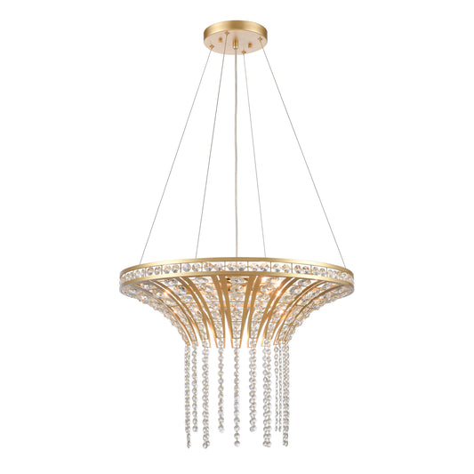 ELK SHOWROOM 82228/6 Fantania 24'' Wide 6-Light Chandelier - Champagne Gold