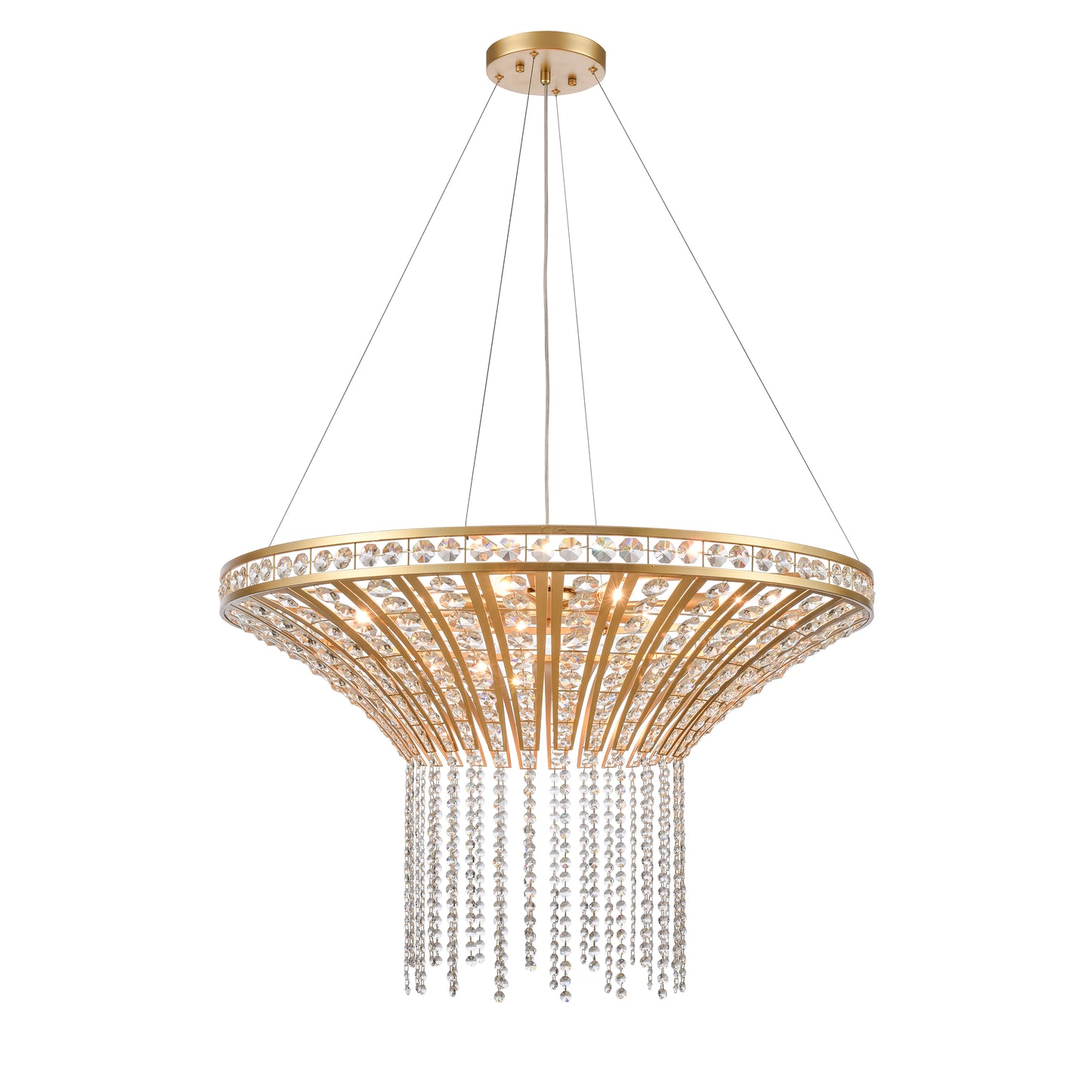 ELK SHOWROOM 82229/8 Fantania 36'' Wide 8-Light Chandelier - Champagne Gold