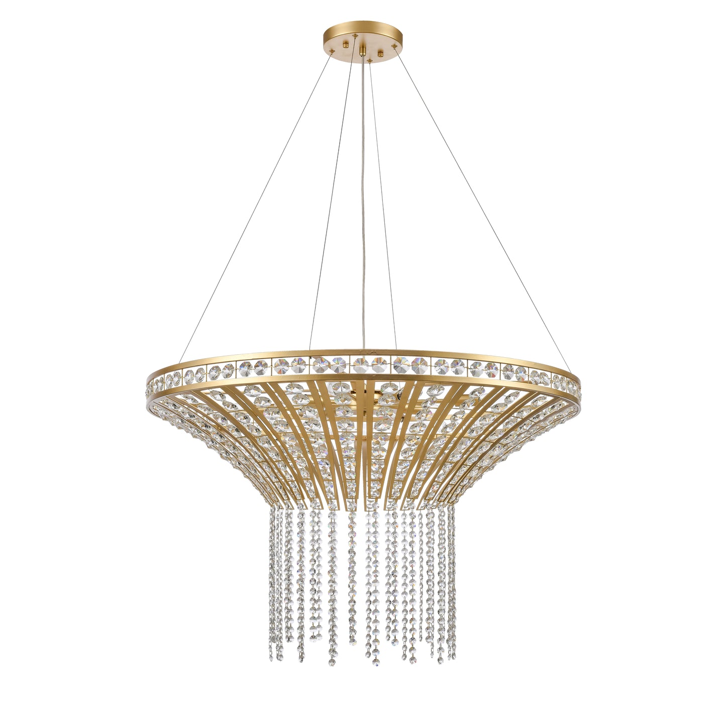 ELK SHOWROOM 82229/8 Fantania 36'' Wide 8-Light Chandelier - Champagne Gold