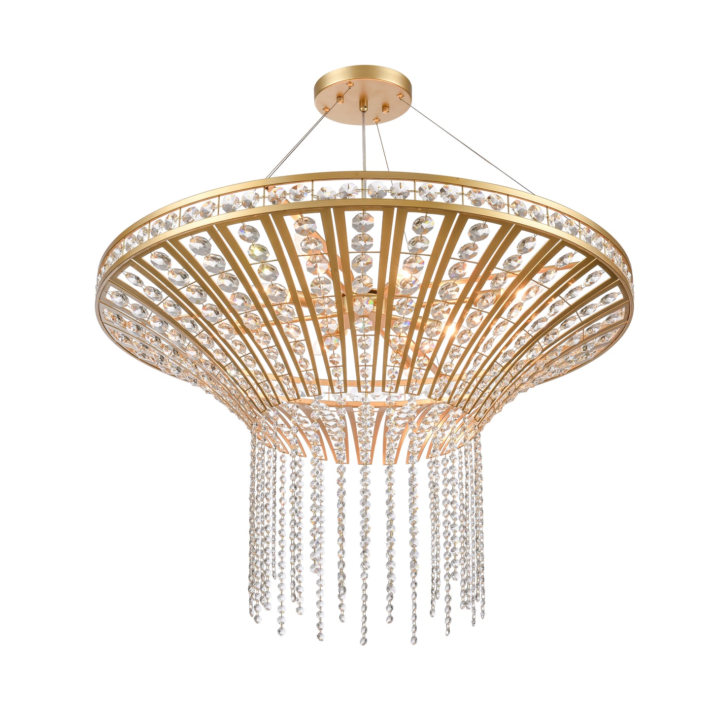 ELK SHOWROOM 82229/8 Fantania 36'' Wide 8-Light Chandelier - Champagne Gold