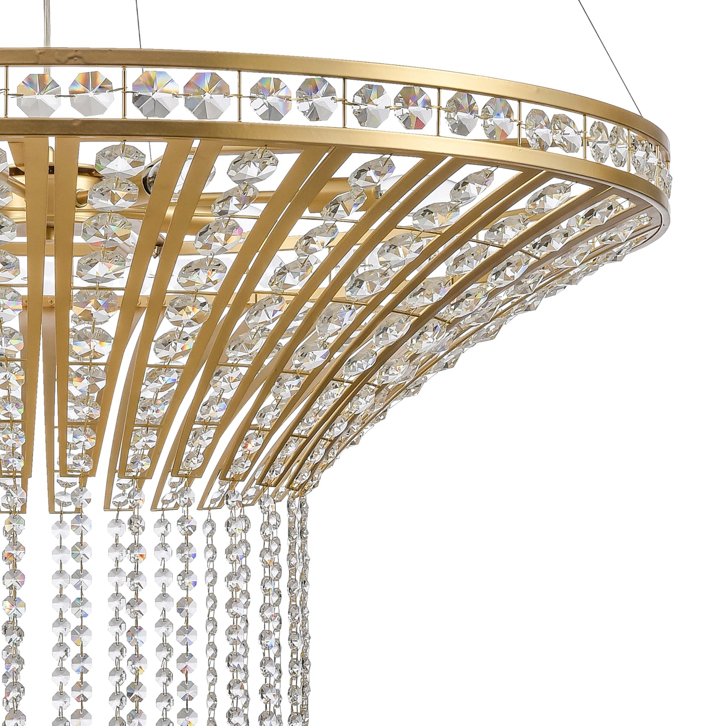 ELK SHOWROOM 82229/8 Fantania 36'' Wide 8-Light Chandelier - Champagne Gold