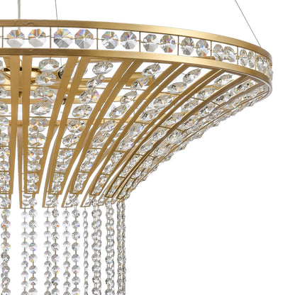 ELK SHOWROOM 82229/8 Fantania 36'' Wide 8-Light Chandelier - Champagne Gold