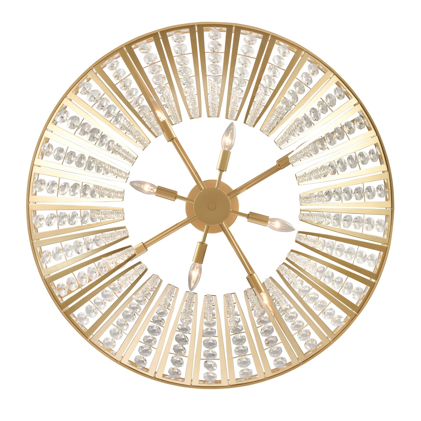 ELK SHOWROOM 82229/8 Fantania 36'' Wide 8-Light Chandelier - Champagne Gold