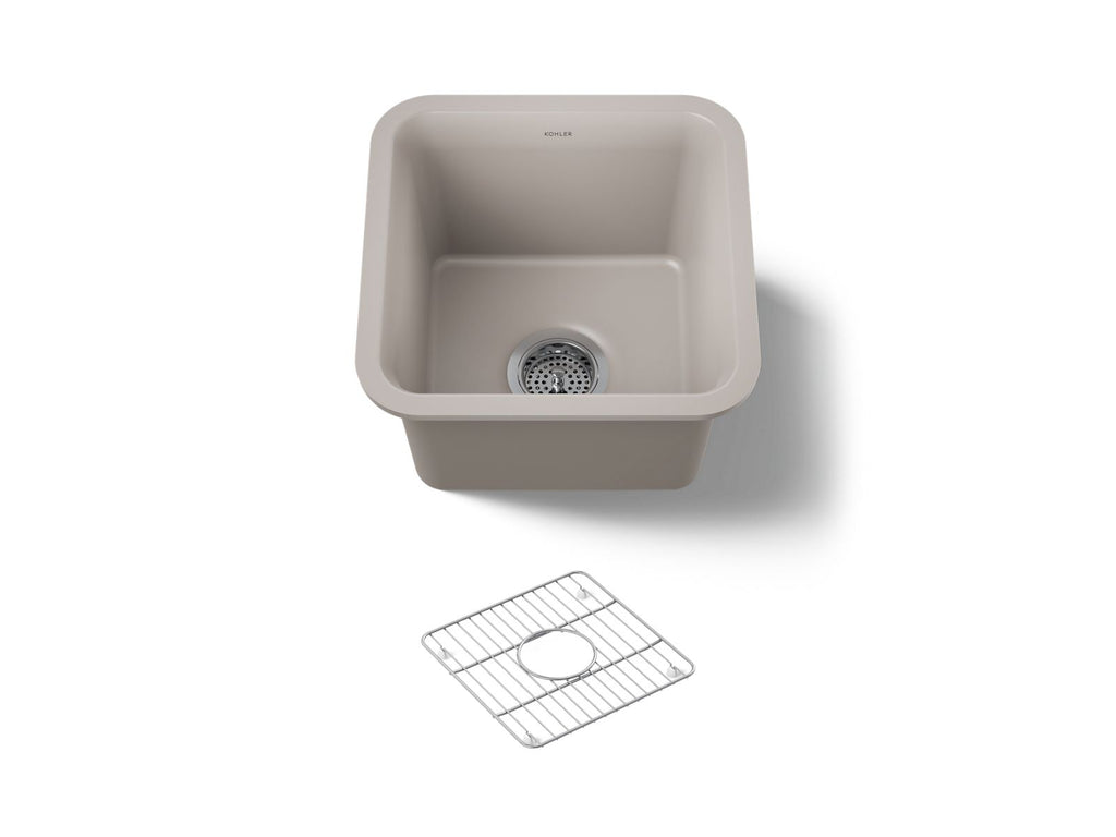KOHLER K-8223-CM3 Cairn 15-1/2" Undermount Bar Sink - Matte Taupe
