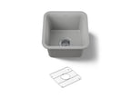 KOHLER K-8223-CM4 Cairn 15-1/2" Undermount Bar Sink - Matte Grey
