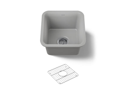 KOHLER K-8223-CM4 Cairn 15-1/2" undermount bar sink - Matte Grey