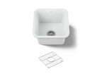 KOHLER K-8223-CM6 Cairn 15-1/2" Undermount Bar Sink - Matte White