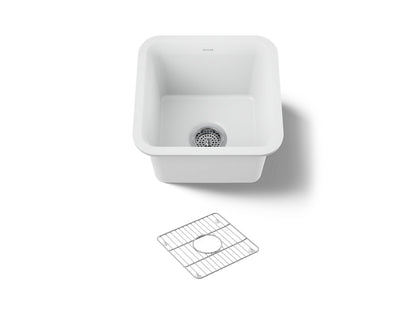 KOHLER K-8223-CM6 Cairn 15-1/2" undermount bar sink - Matte White