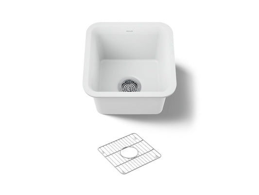 KOHLER K-8223-CM6 Cairn 15-1/2" undermount bar sink - Matte White