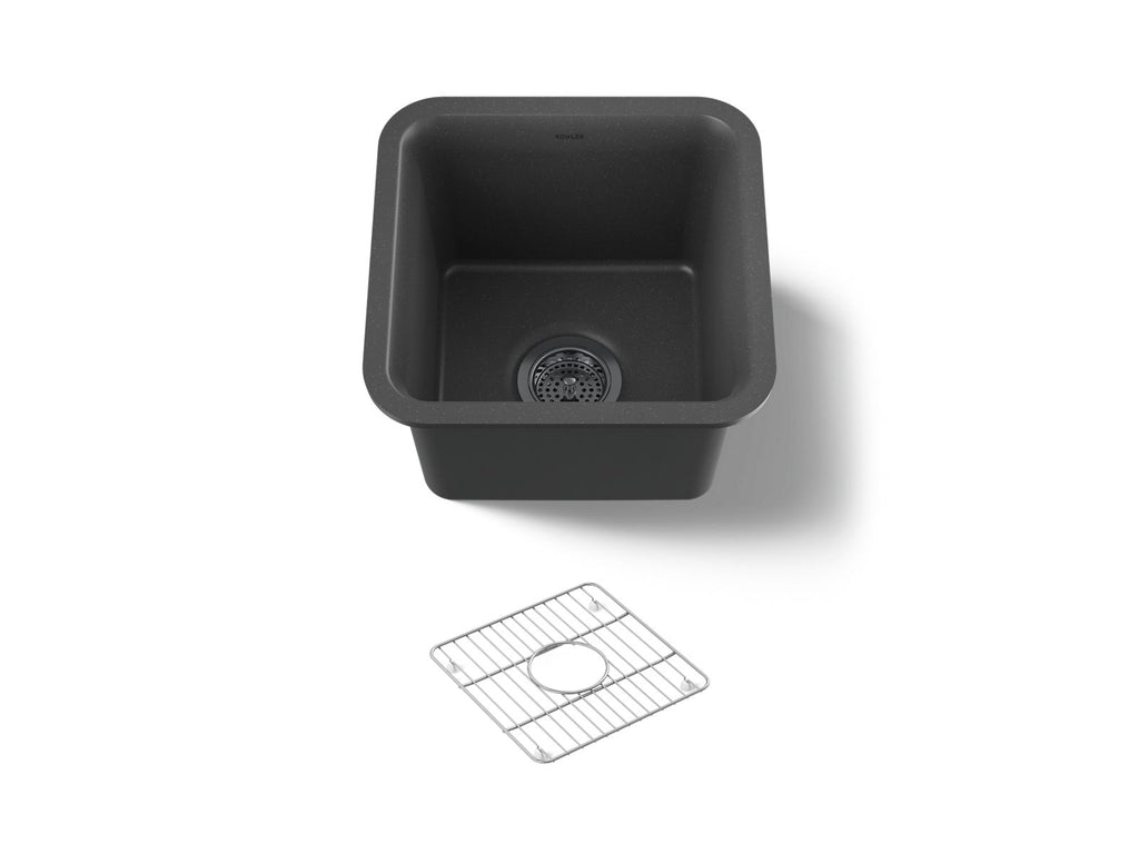 KOHLER K-8223-CM7 Cairn 15-1/2" Undermount Bar Sink - Matte Graphite