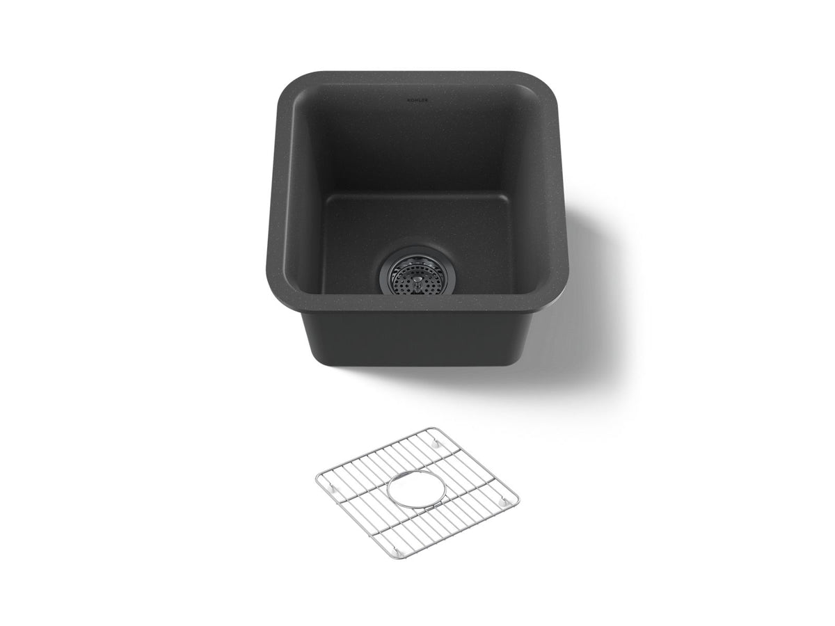 KOHLER K-8223-CM7 Cairn 15-1/2" Undermount Bar Sink - Matte Graphite