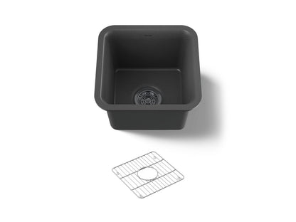 KOHLER K-8223-CM7 Cairn 15-1/2" undermount bar sink - Matte Graphite