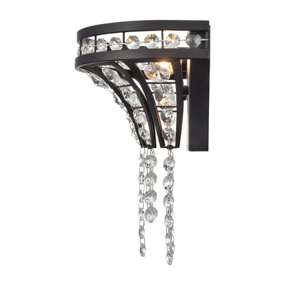 ELK SHOWROOM 82234/1 Fantania 9'' High 1-Light Sconce - Matte Black