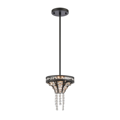 ELK SHOWROOM 82235/2 Fantania 8'' Wide 2-Light Mini Pendant - Matte Black