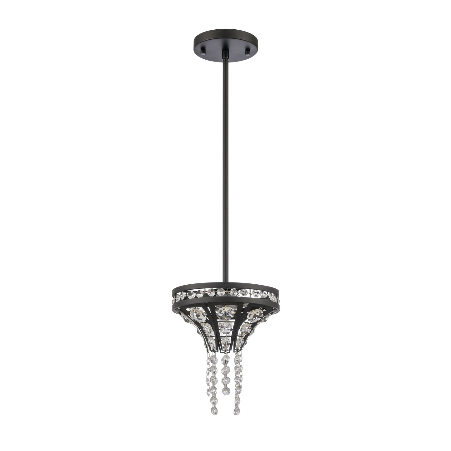 ELK SHOWROOM 82235/2 Fantania 8'' Wide 2-Light Mini Pendant - Matte Black