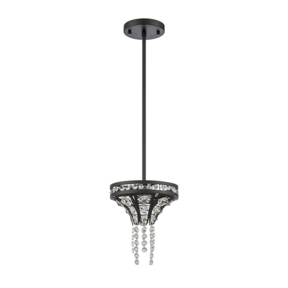 ELK SHOWROOM 82235/2 Fantania 8'' Wide 2-Light Mini Pendant - Matte Black