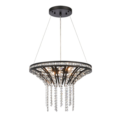 ELK SHOWROOM 82237/4 Fantania 18'' Wide 4-Light Chandelier - Matte Black