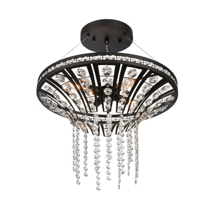 ELK SHOWROOM 82237/4 Fantania 18'' Wide 4-Light Chandelier - Matte Black