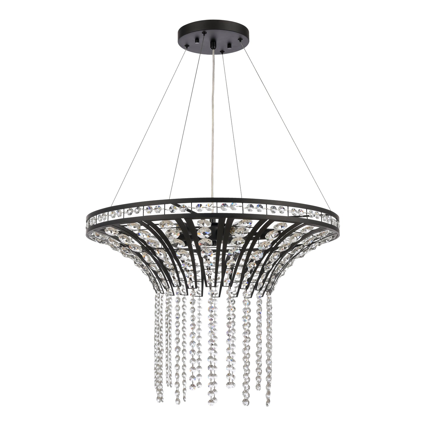 ELK SHOWROOM 82238/6 Fantania 24'' Wide 6-Light Chandelier - Matte Black