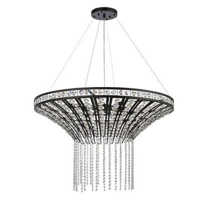 ELK SHOWROOM 82239/8 Fantania 36'' Wide 8-Light Chandelier - Matte Black