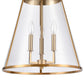 ELK SHOWROOM 82255/3 Judy 16'' Wide 3-Light Pendant - Satin Brass