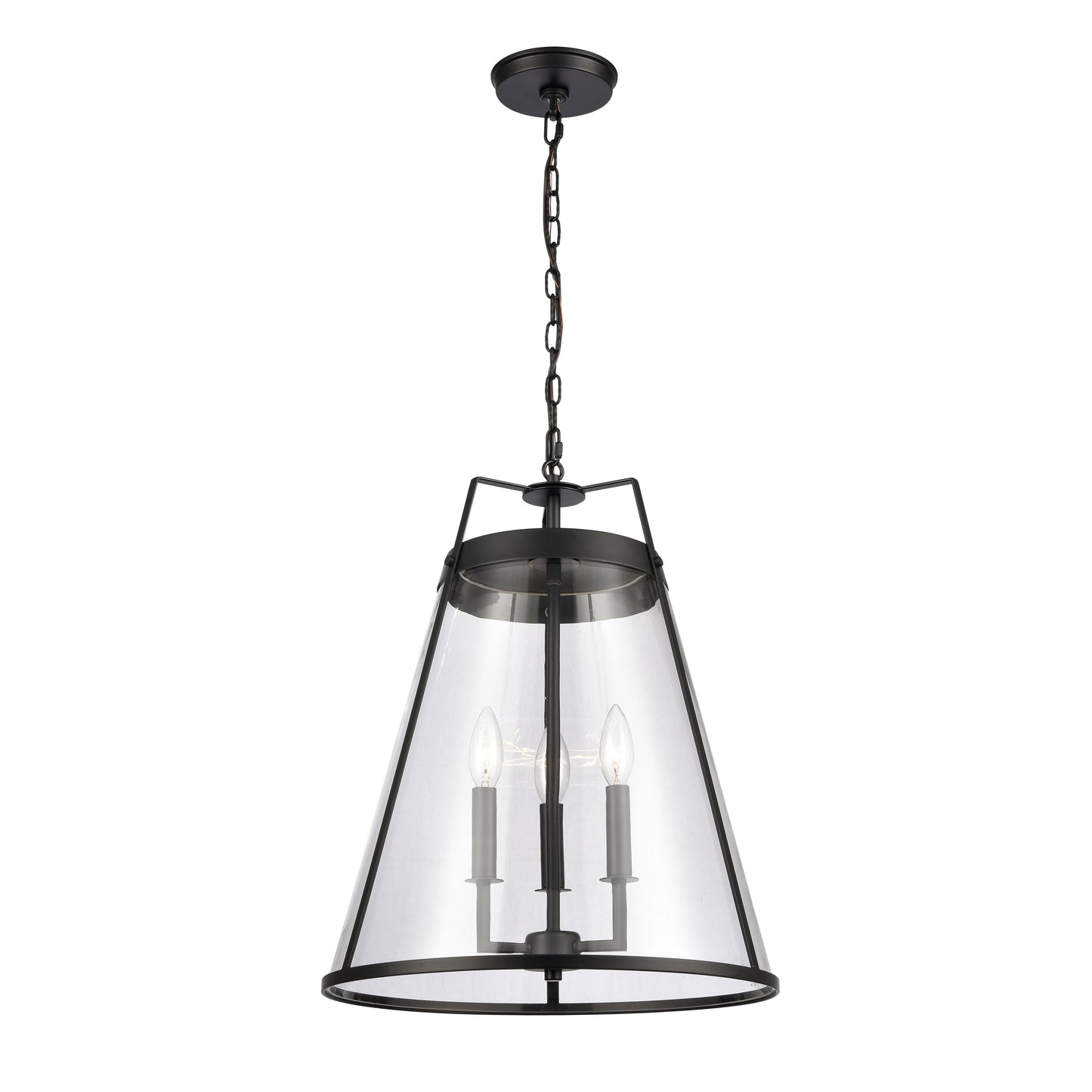 ELK SHOWROOM 82275/3 Judy 16'' Wide 3-Light Pendant - Matte Black