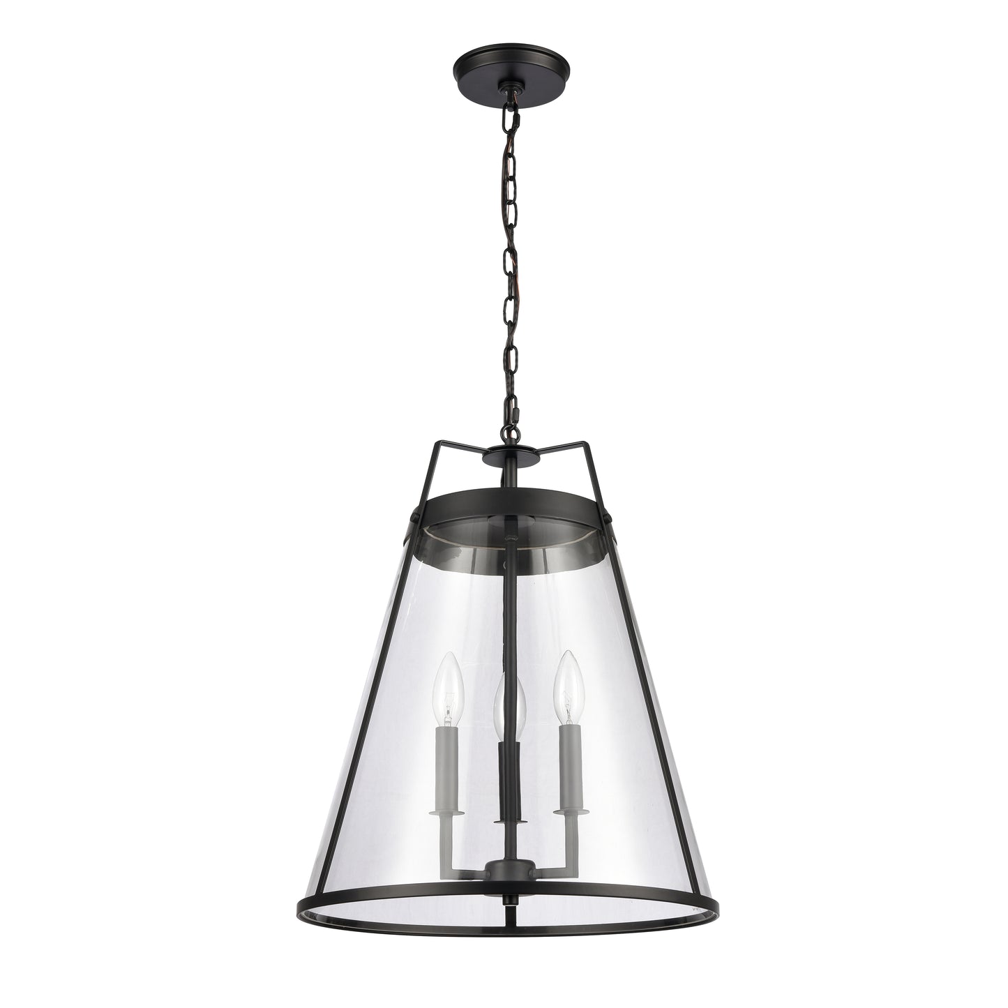 ELK SHOWROOM 82275/3 Judy 16'' Wide 3-Light Pendant - Matte Black