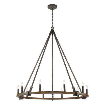 ELK SHOWROOM 82288/10 Harwell 49.5'' Wide 10-Light Chandelier - Antique Millwood