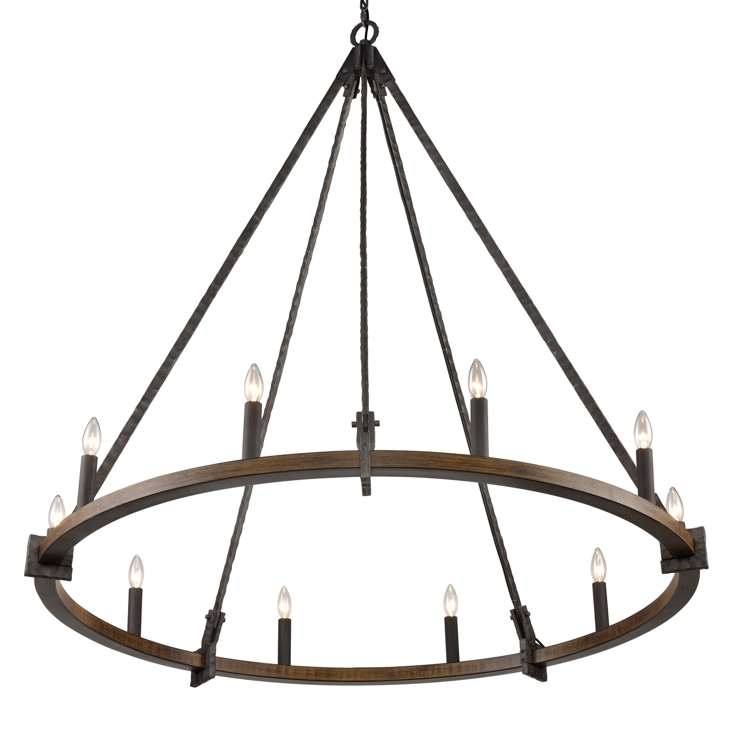 ELK SHOWROOM 82288/10 Harwell 49.5'' Wide 10-Light Chandelier - Antique Millwood