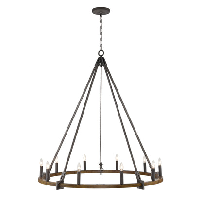 ELK SHOWROOM 82288/10 Harwell 49.5'' Wide 10-Light Chandelier - Antique Millwood