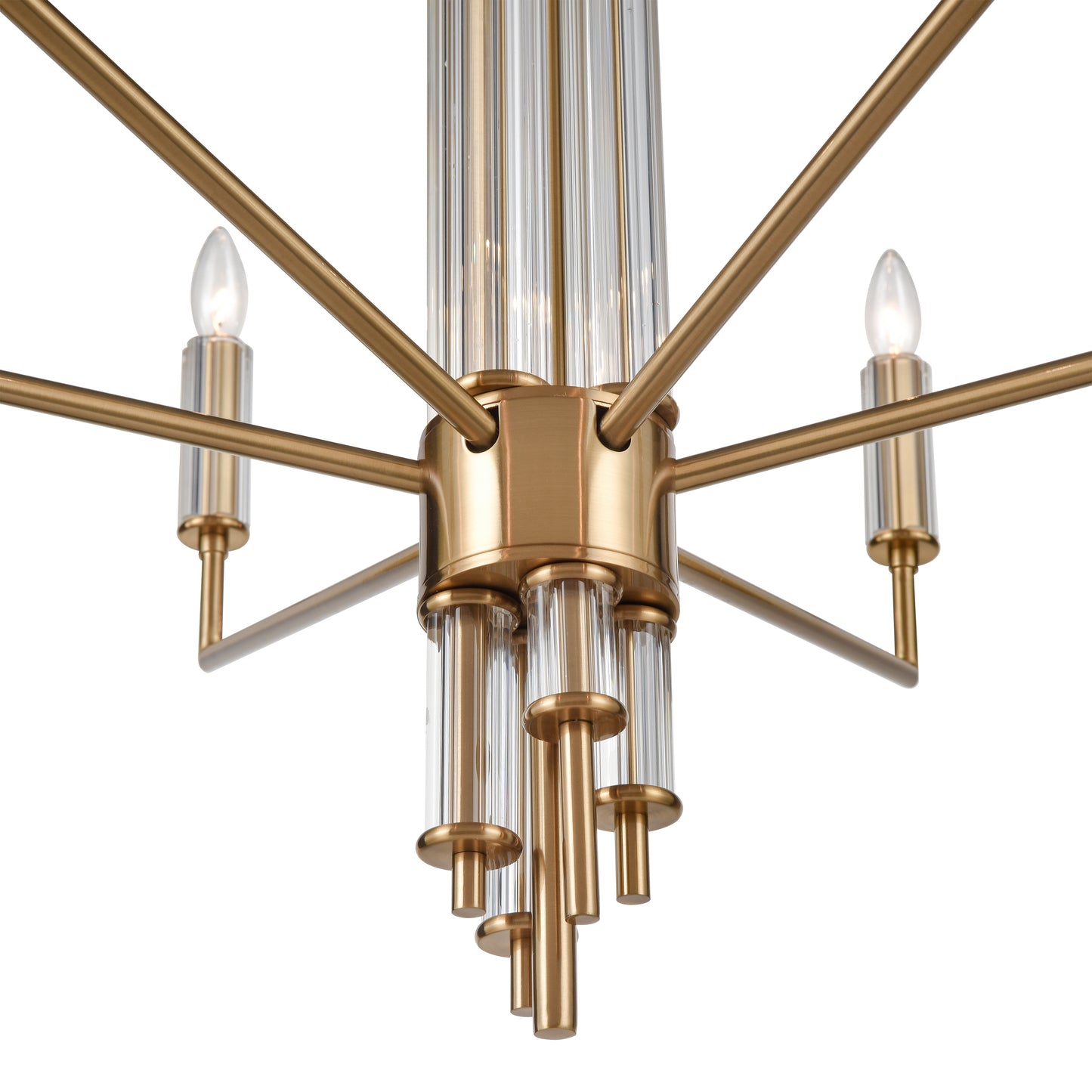 ELK SHOWROOM 82296/6 Serena 34'' Wide 6-Light Chandelier - Satin Brass