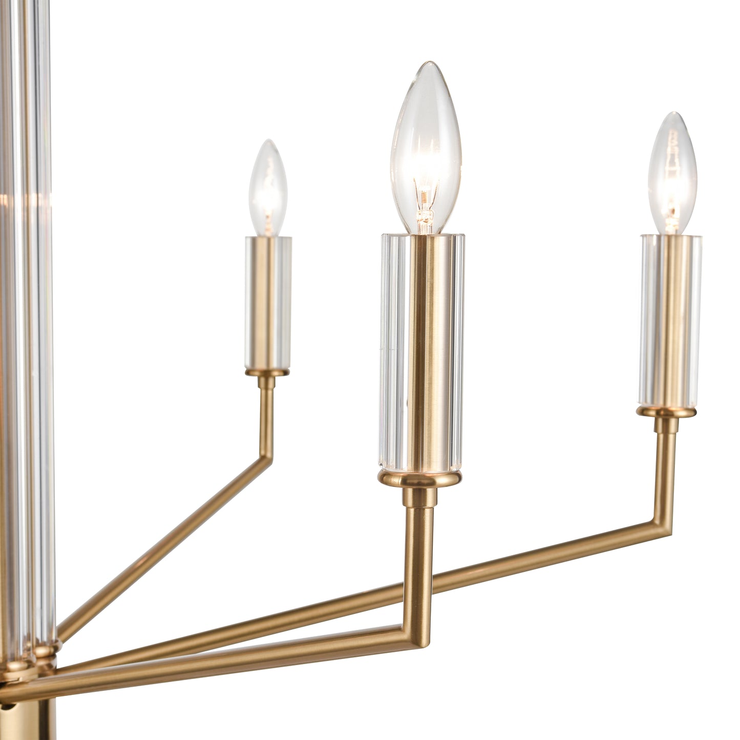 ELK SHOWROOM 82296/6 Serena 34'' Wide 6-Light Chandelier - Satin Brass