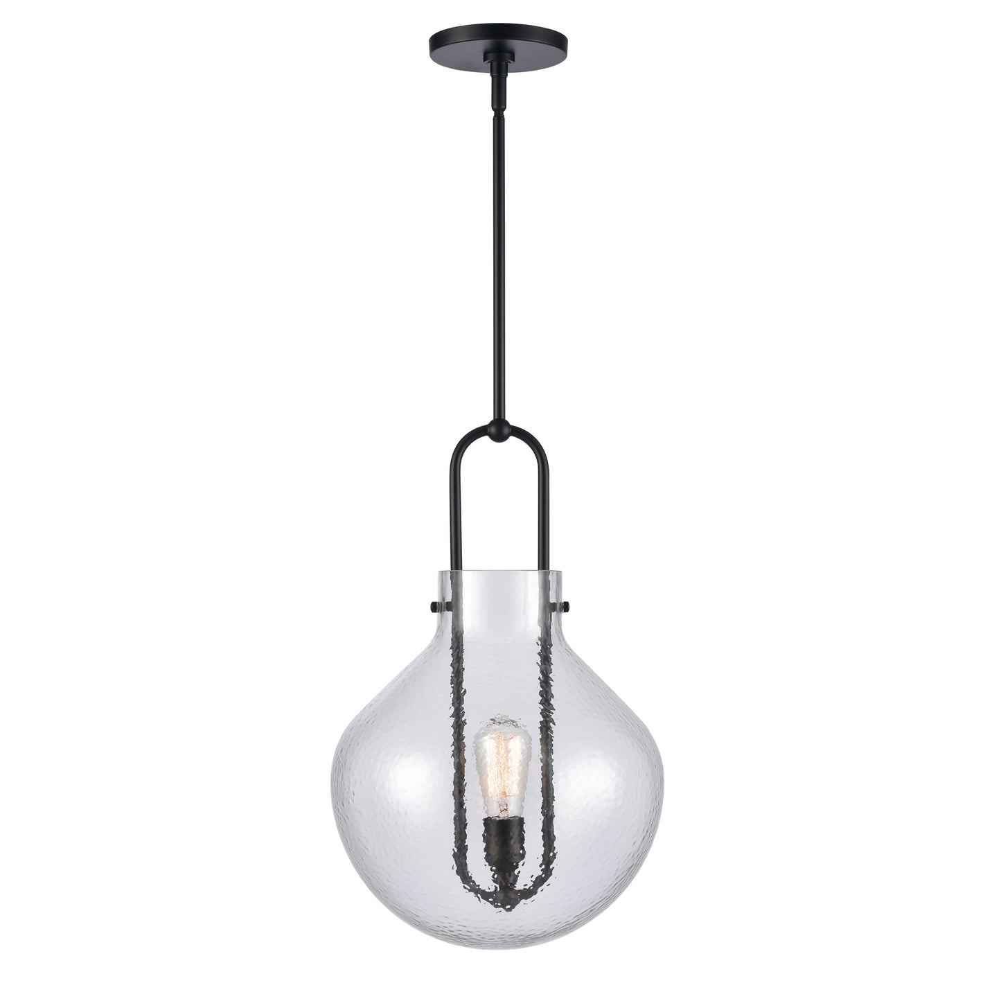 ELK SHOWROOM 82303/1 Monica 13'' Wide 1-Light Pendant - Matte Black