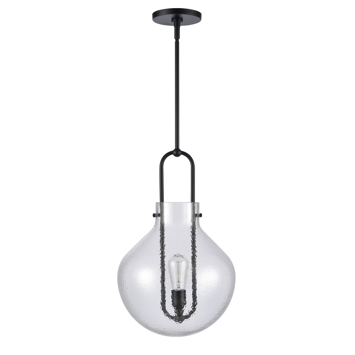 ELK SHOWROOM 82303/1 Monica 13'' Wide 1-Light Pendant - Matte Black