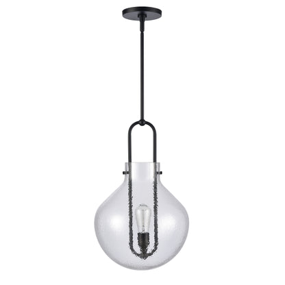 ELK SHOWROOM 82303/1 Monica 13'' Wide 1-Light Pendant - Matte Black