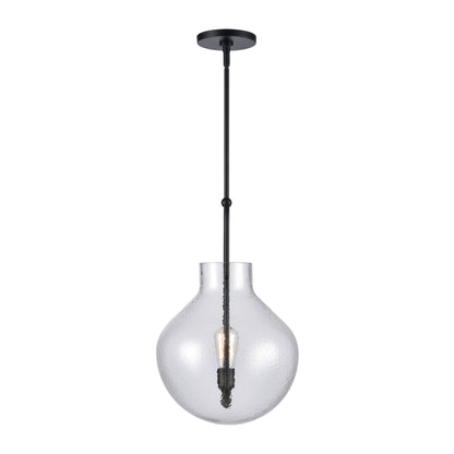 ELK SHOWROOM 82303/1 Monica 13'' Wide 1-Light Pendant - Matte Black