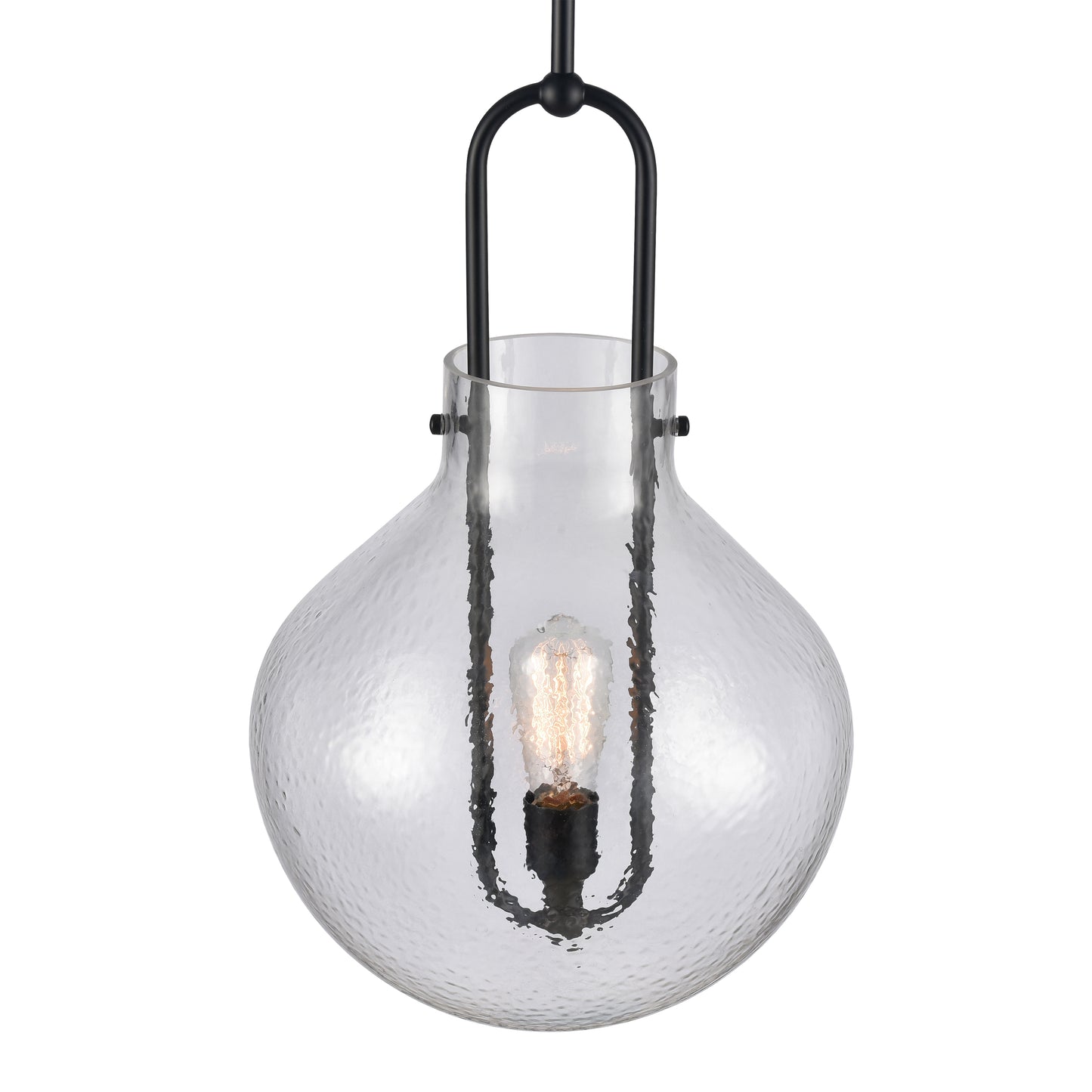 ELK SHOWROOM 82303/1 Monica 13'' Wide 1-Light Pendant - Matte Black