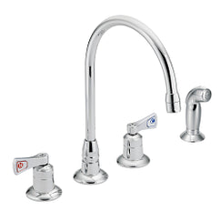 MOEN 8242 M-Dura Two-Handle Kitchen Faucet - Chrome