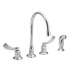 MOEN 8244 M-DURA  Two-Handle Kitchen Faucet In Chrome