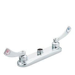 MOEN 8285 M-DURA  Two-Handle Kitchen Faucet In Chrome