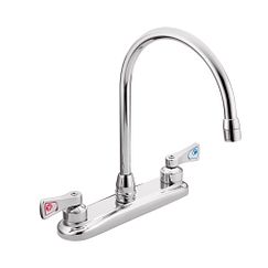 MOEN 8287 M-DURA  Two-Handle Kitchen Faucet In Chrome